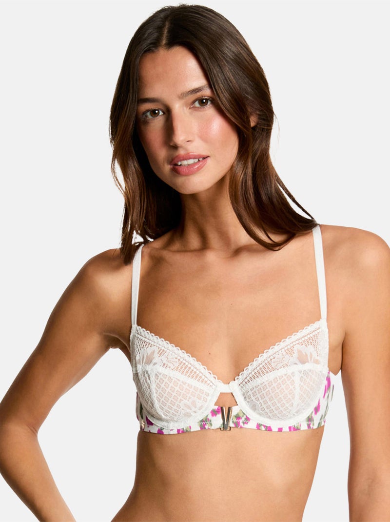 Soutien-gorge armatures MATHILDE - Morgan Lingerie Blanc - Kiabi