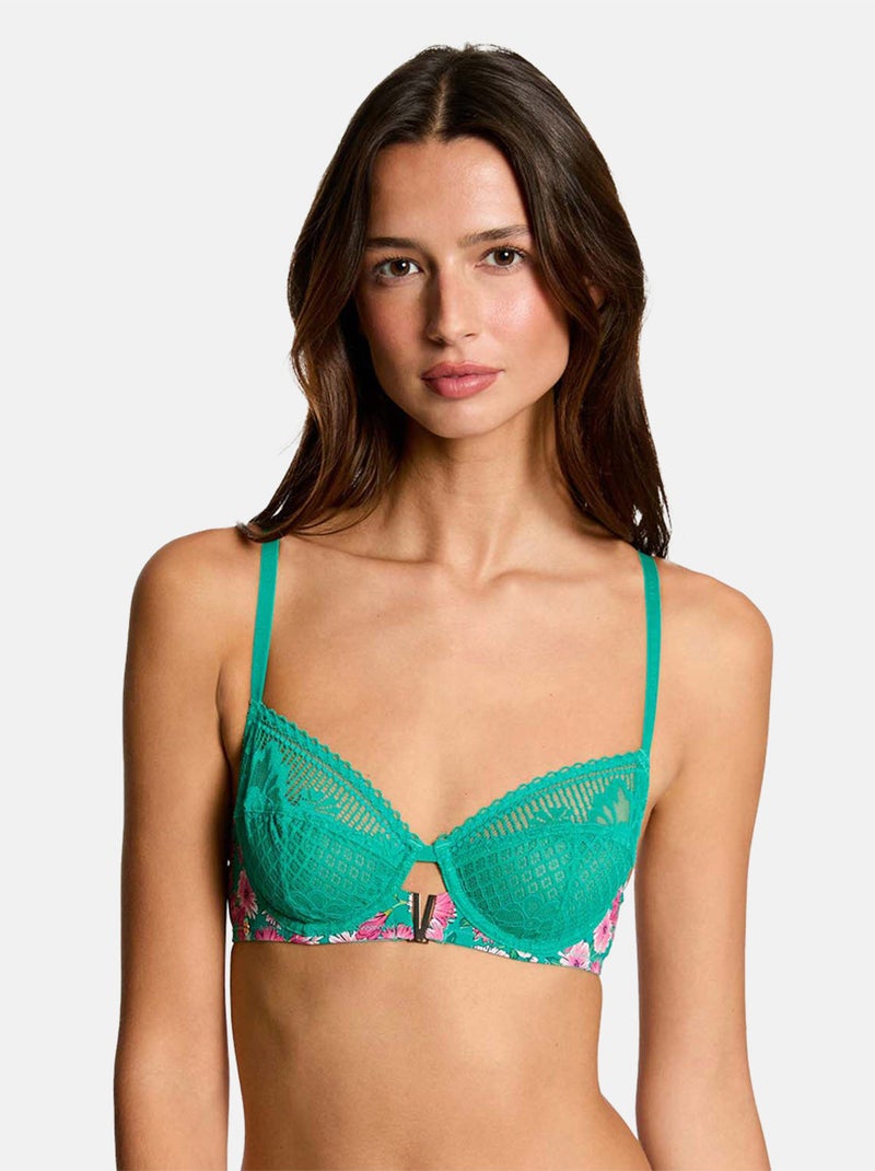Soutien-gorge armatures MATHILDE - Morgan Lingerie Vert - Kiabi