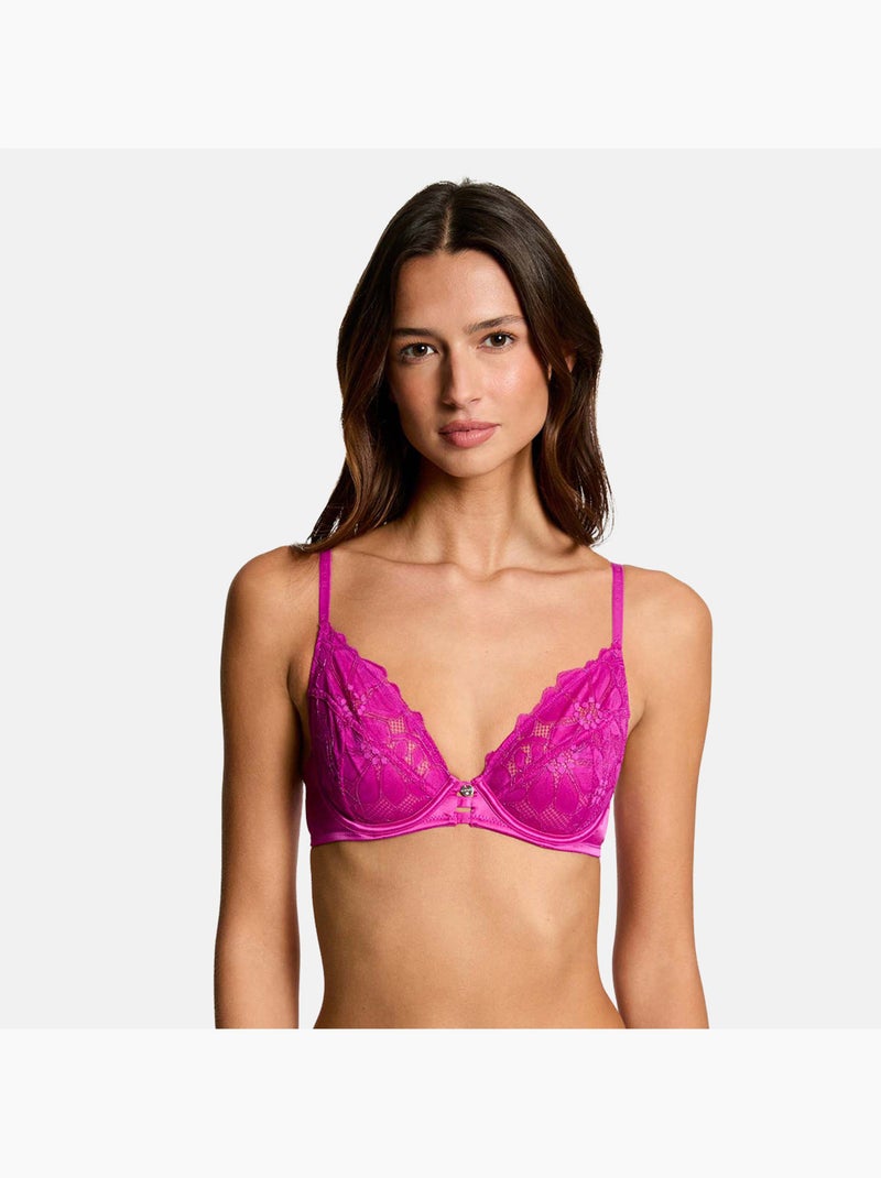 Soutien-gorge armatures MELISSA - Morgan Lingerie Violet - Kiabi