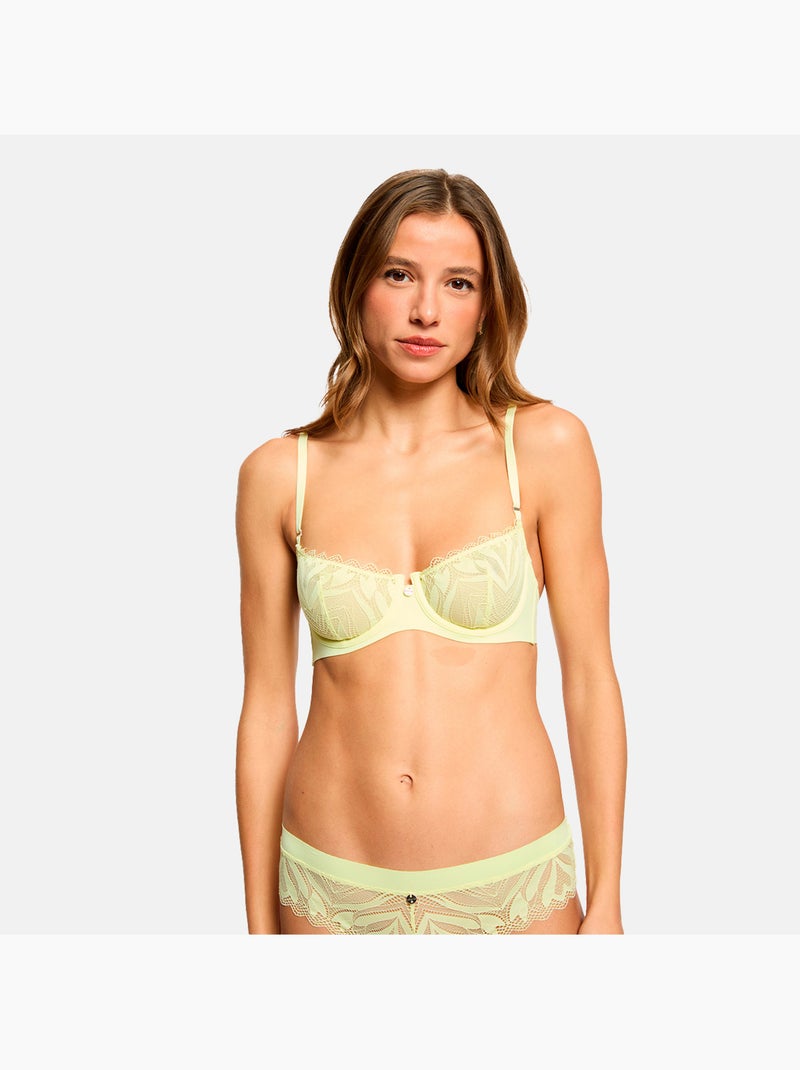 Soutien-gorge armatures SANA - Morgan Lingerie Jaune - Kiabi