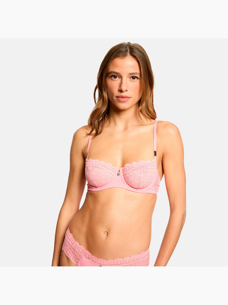 Soutien-gorge armatures SANDRA - Morgan Lingerie Rose - Kiabi