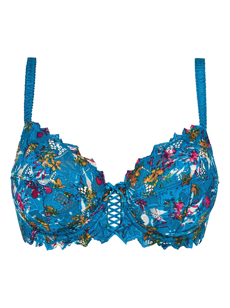 Soutien-gorge Arum Mosaic Sans Complexe Bleu Rouge - Kiabi