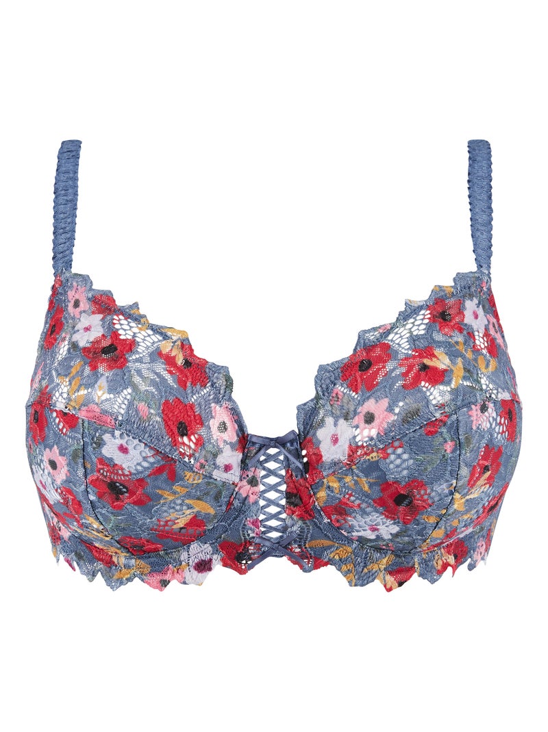 Soutien-gorge Arum Mosaic Sans Complexe Gris Rouge - Kiabi
