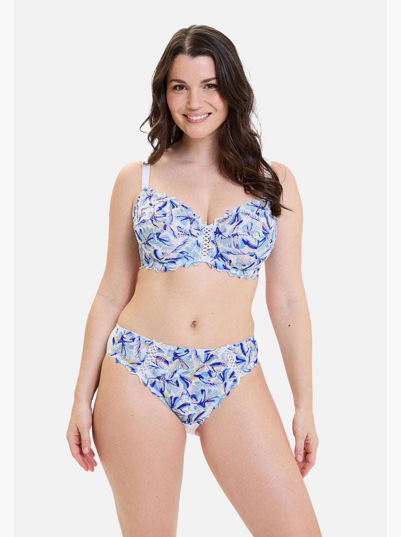 Soutien-gorge arum mosaic sans complexe lingerie Bleu Bleu Gris - Kiabi