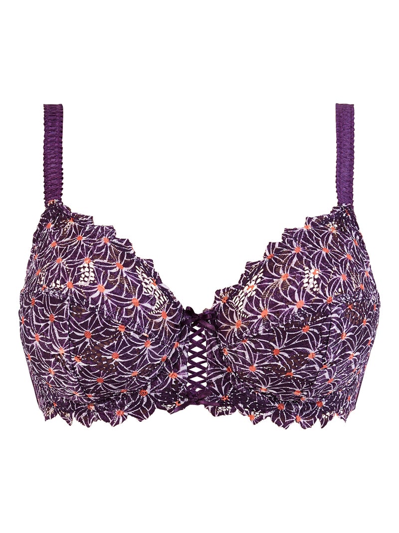 Soutien-gorge Arum Mosaic Sans Complexe Violet aubergine - Kiabi