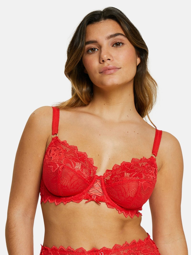 Soutien-gorge Arum Prima Sans Complexe Rouge - Kiabi