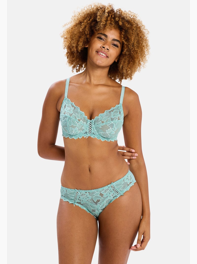 Soutien-gorge arum sans complexe lingerie Bleu turquoise - Kiabi