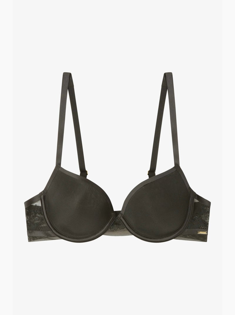 Soutien-gorge avec armature et bonnets en mousse ultralégère Noir - Kiabi