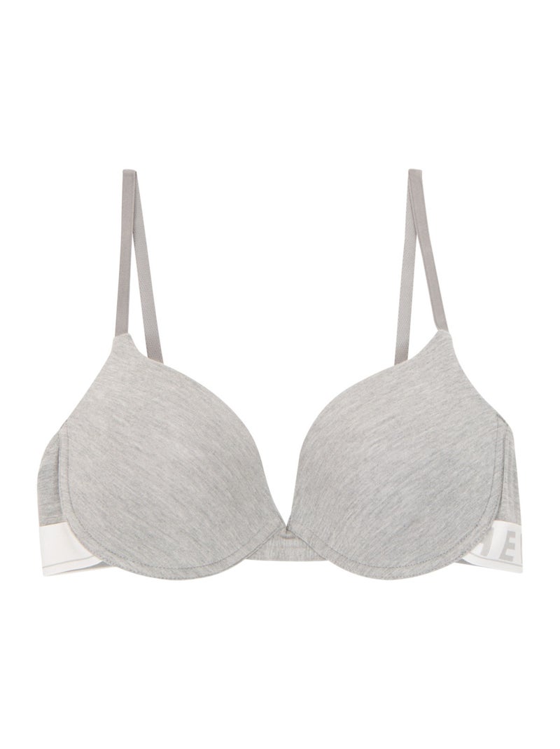Soutien-gorge avec armatures à coques femme Easy Color Athena Gris - Kiabi