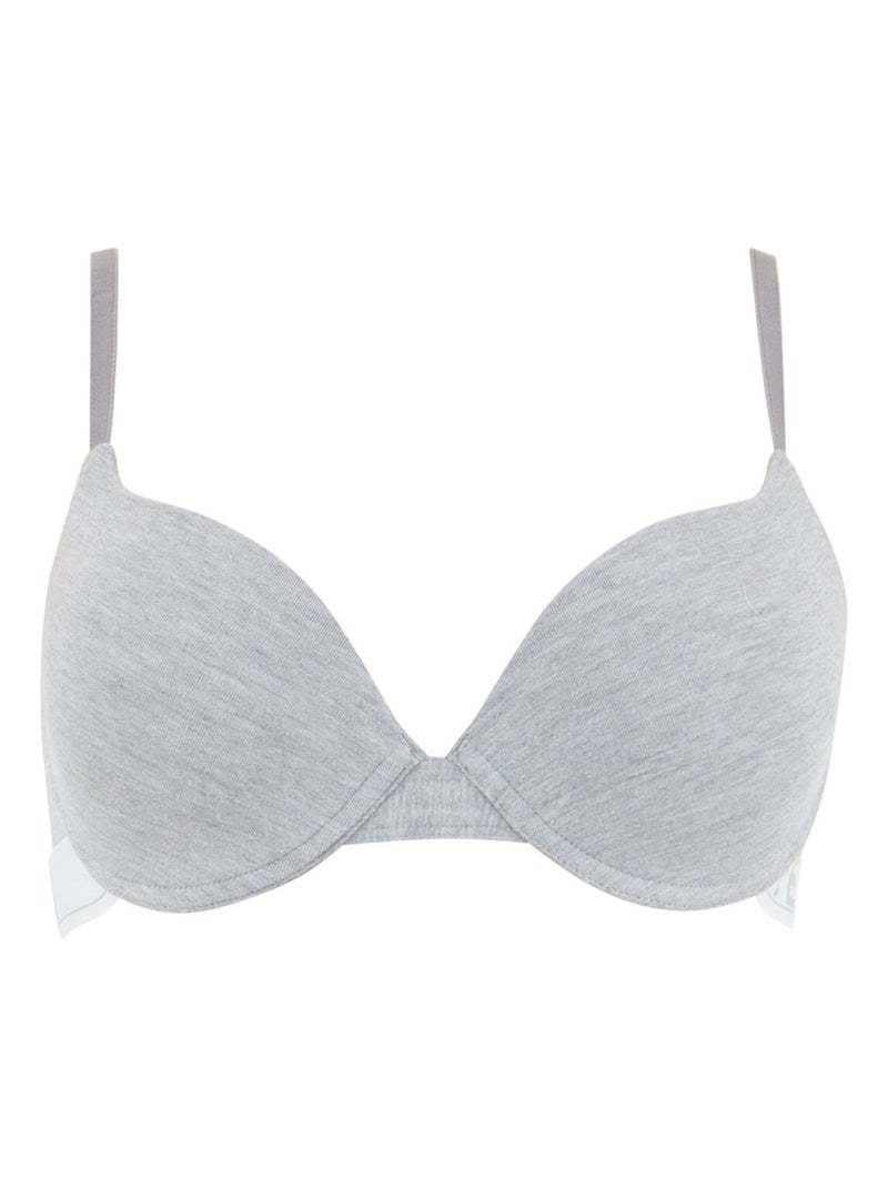 Soutien-gorge avec armatures à coques femme Easy Color Gris chiné - Kiabi