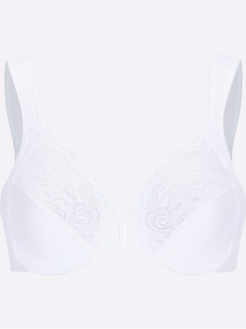 Soutien-gorge Avec Armatures à Fermeture Devant - Witt Blanc - Kiabi