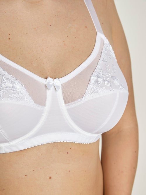 Soutien-gorge avec armatures brodé fil brillant - Kiabi