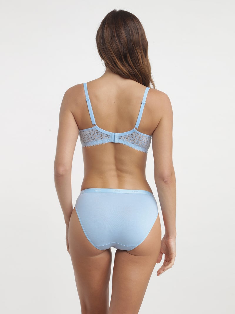 Soutien-gorge avec armatures Daily Dentelle Bleu clair - Kiabi