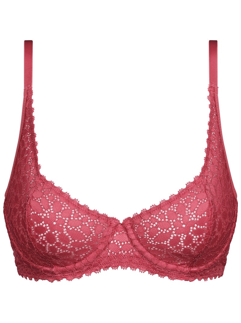 Soutien-gorge avec armatures Daily Dentelle Rose foncé - Kiabi