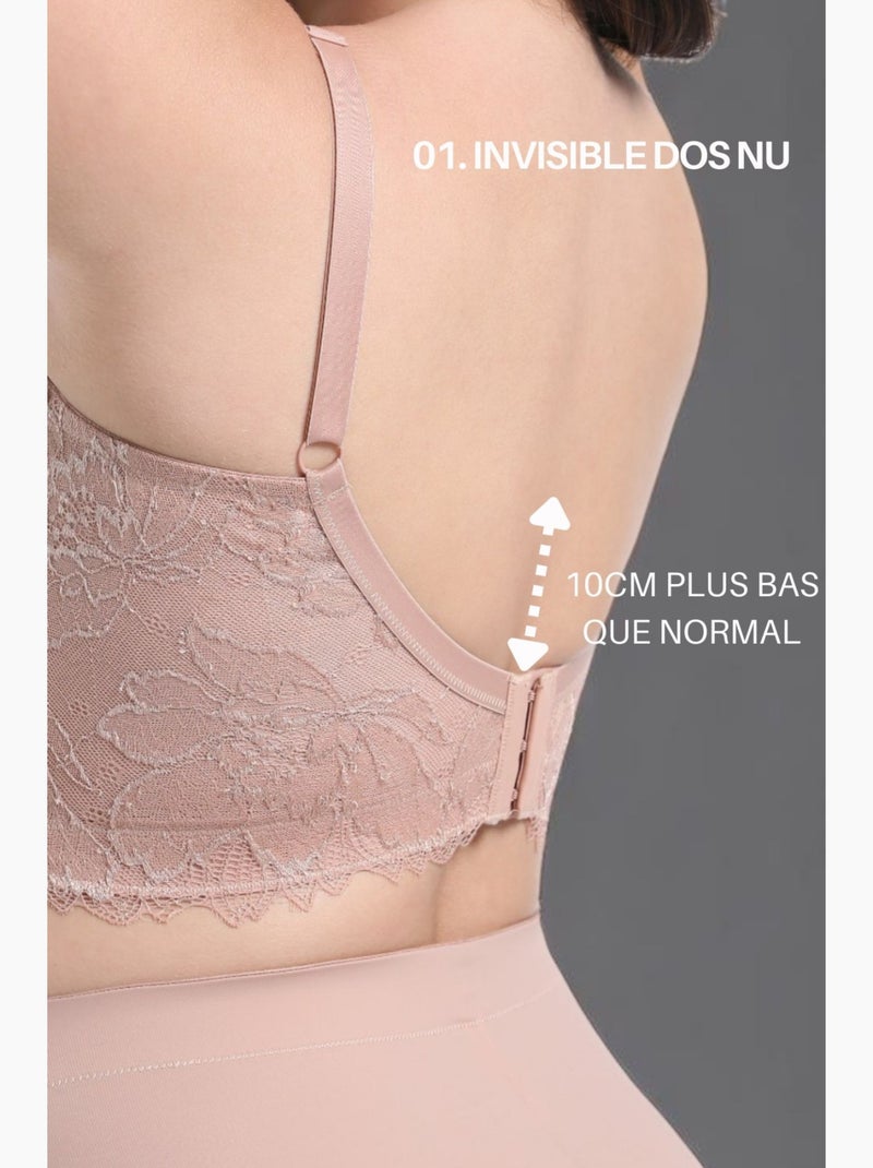Soutien-gorge Avec Armatures Dos Nu Zoe | Gerard Pasquier Beige - Kiabi