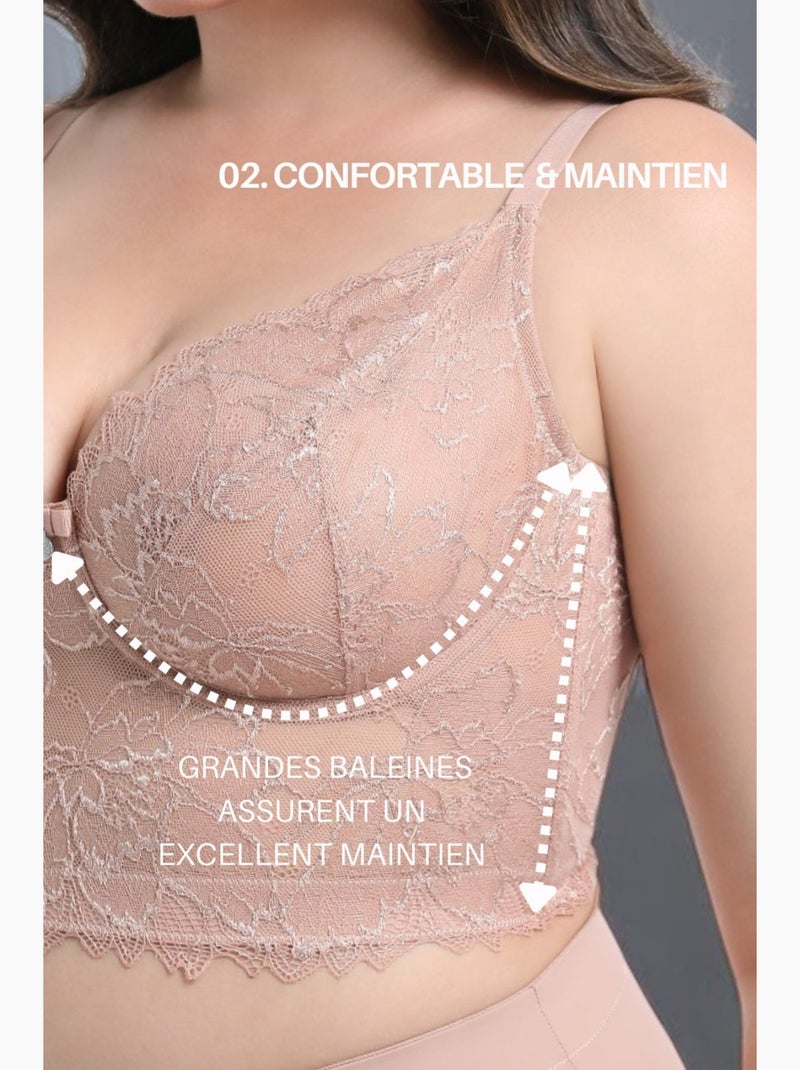 Soutien-gorge Avec Armatures Dos Nu Zoe | Gerard Pasquier Beige - Kiabi