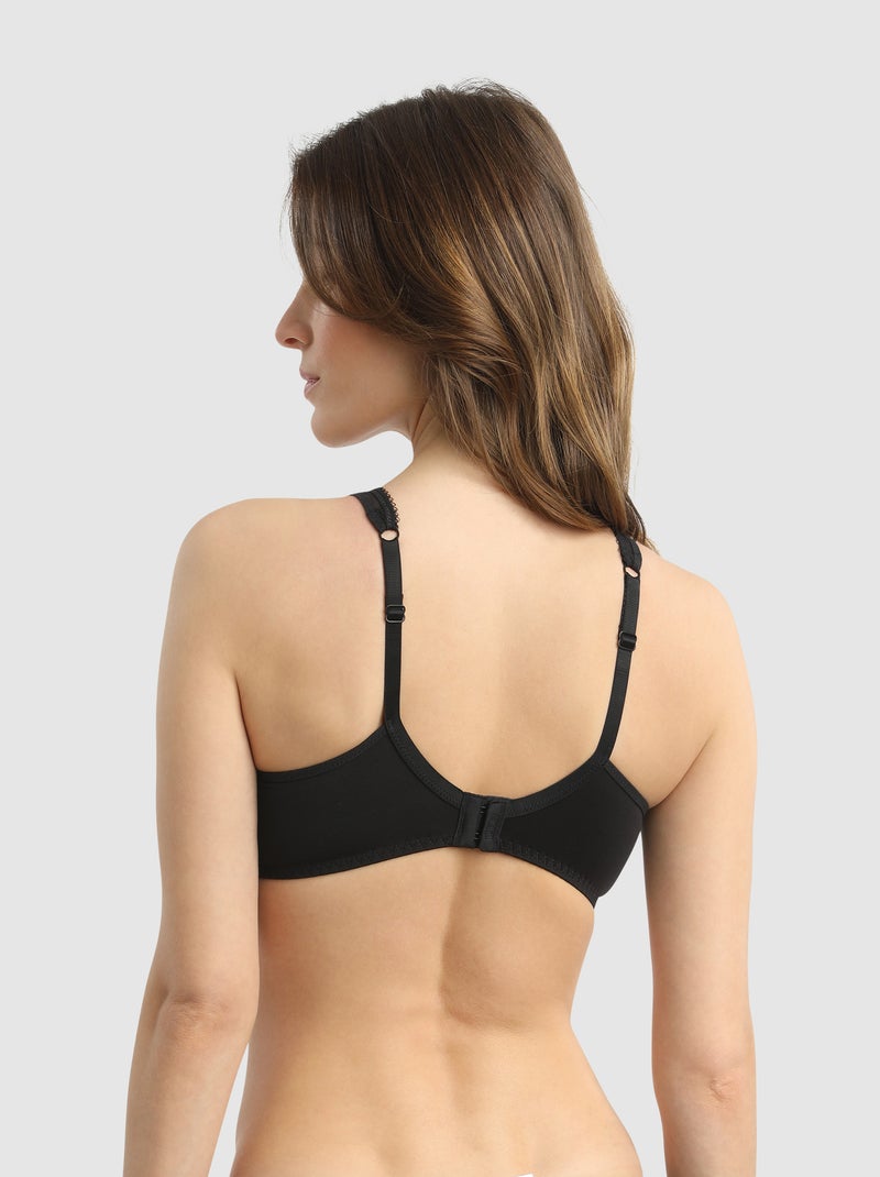 Soutien-gorge Avec Armatures En Dentelle Generous Essentiel Noir - Kiabi
