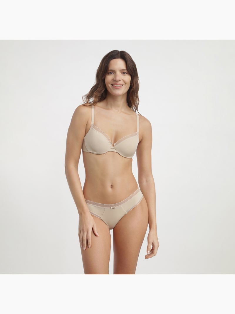 Soutien-gorge avec armatures My Daily Confort Beige argile - Kiabi