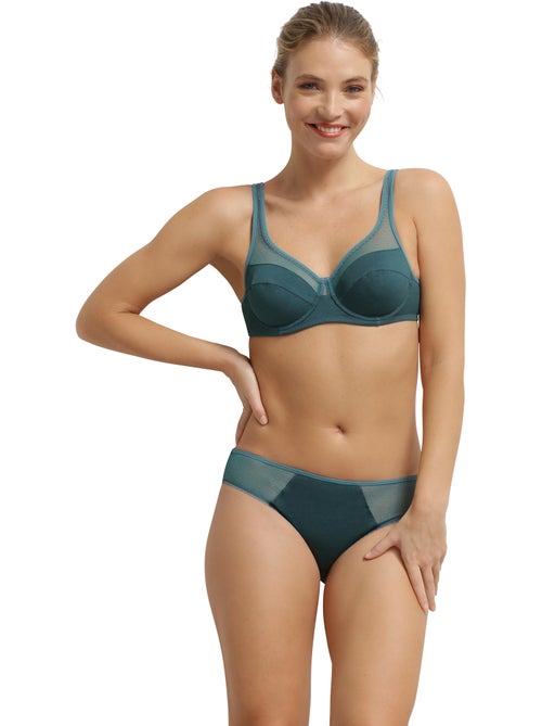 Soutien-gorge avec armatures non paddé Generous Coton Bio - Kiabi Soutien-gorge avec armatures non paddé Generous Coton Bio - Kiabi
