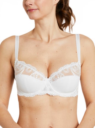 Soutien-gorge avec armatures tulle brodé