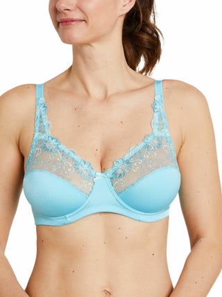 Soutien-gorge avec armatures tulle brodé