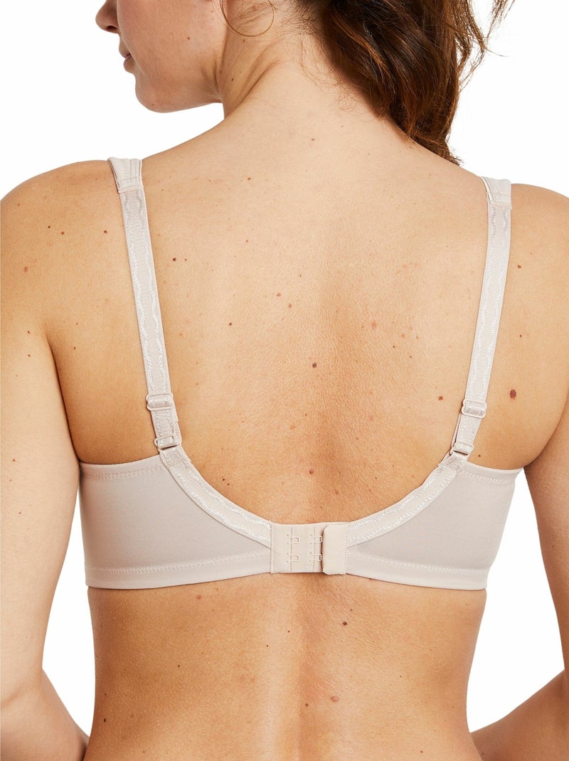 Soutien-gorge avec armatures tulle brodé Rose pâle - Kiabi