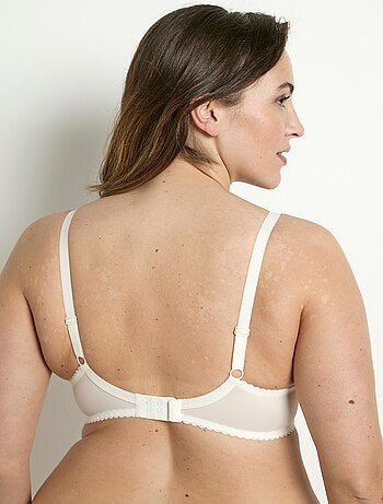 Soutien-gorge avec armatures tulle effet rayé