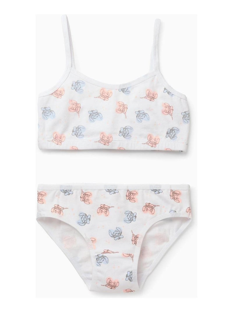 Soutien-gorge avec bretelles, Impression de points de suture DISNEY CLASSICS Blanc - Kiabi