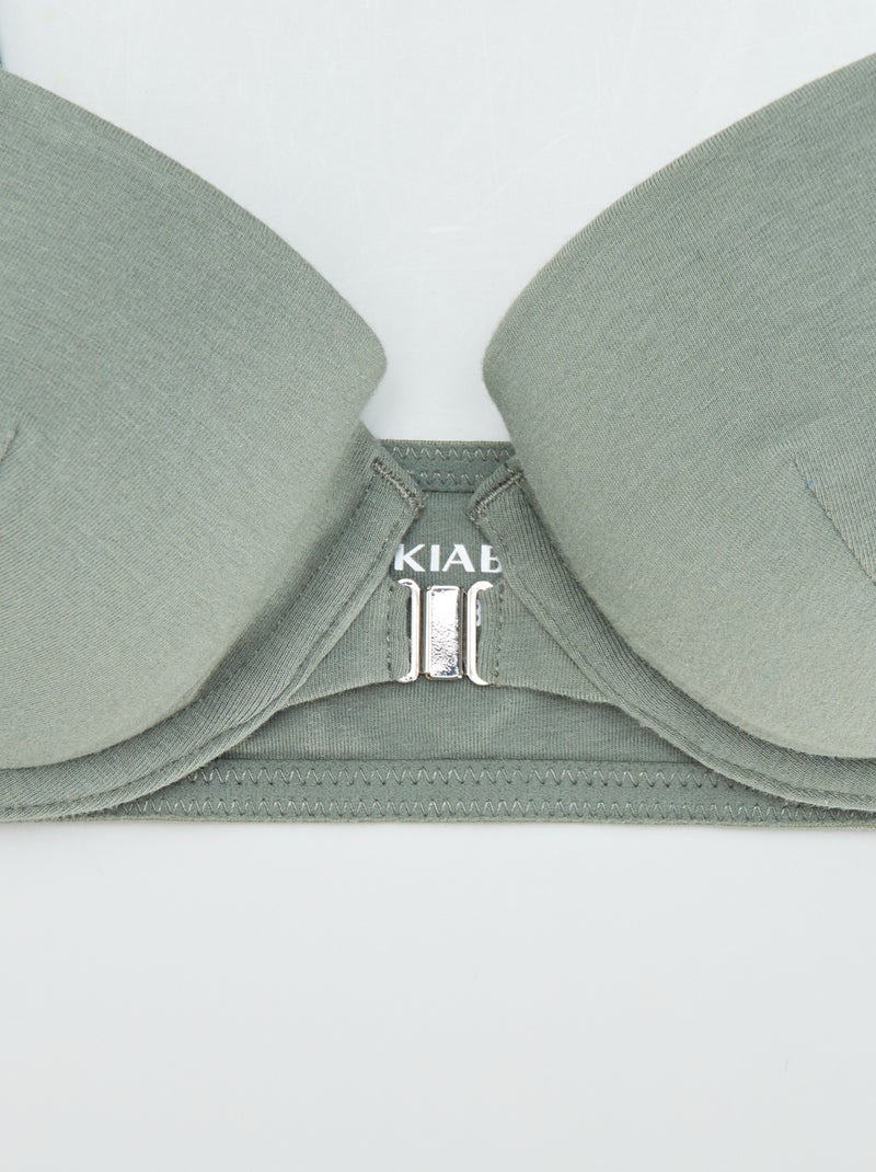 Soutien-gorge avec coques souples - collection facile à enfiler Vert - Kiabi