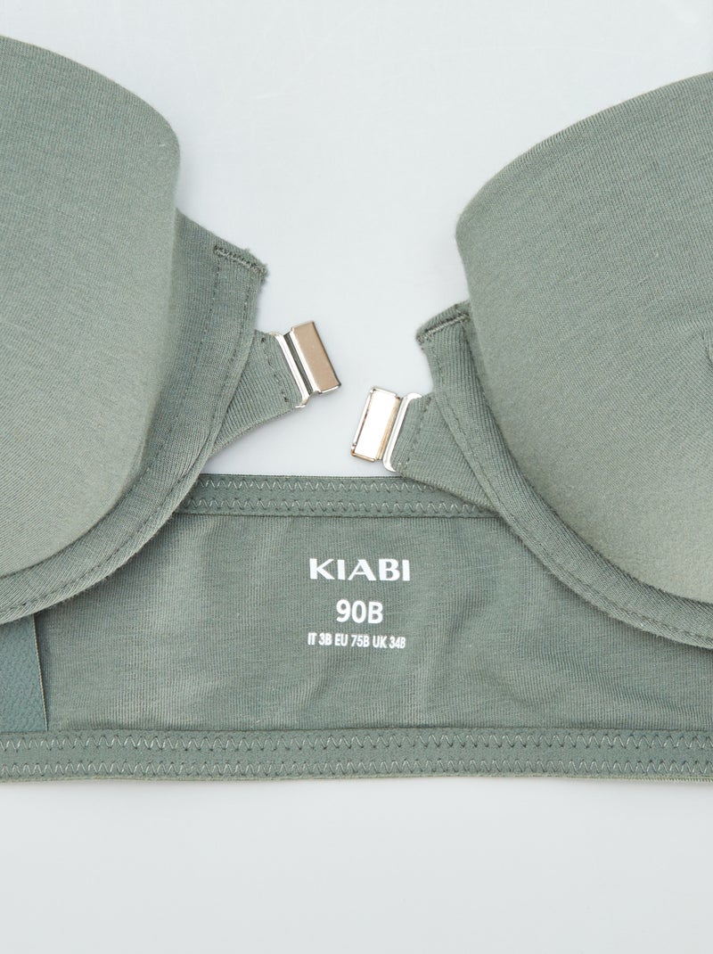Soutien-gorge avec coques souples - collection facile à enfiler Vert - Kiabi