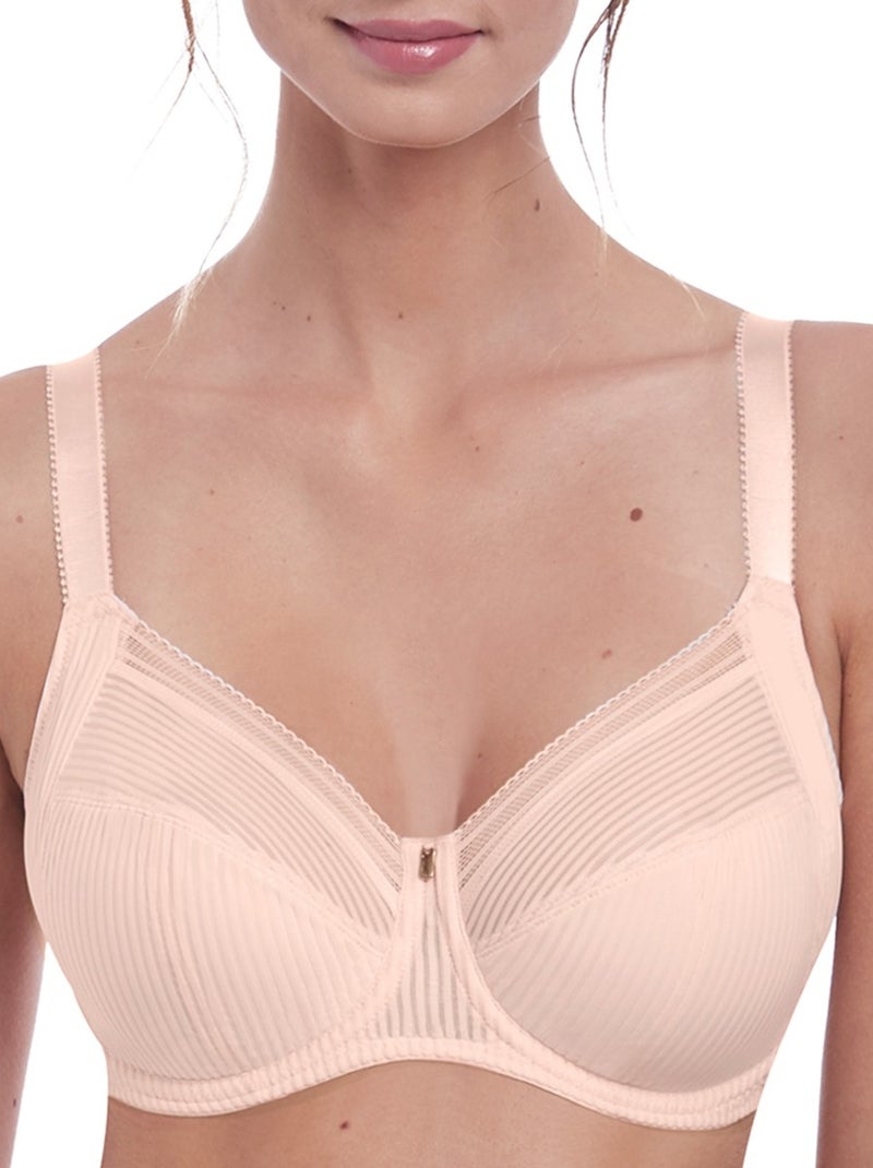 Soutien-gorge avec renforts latéraux Fusion Rose - Kiabi