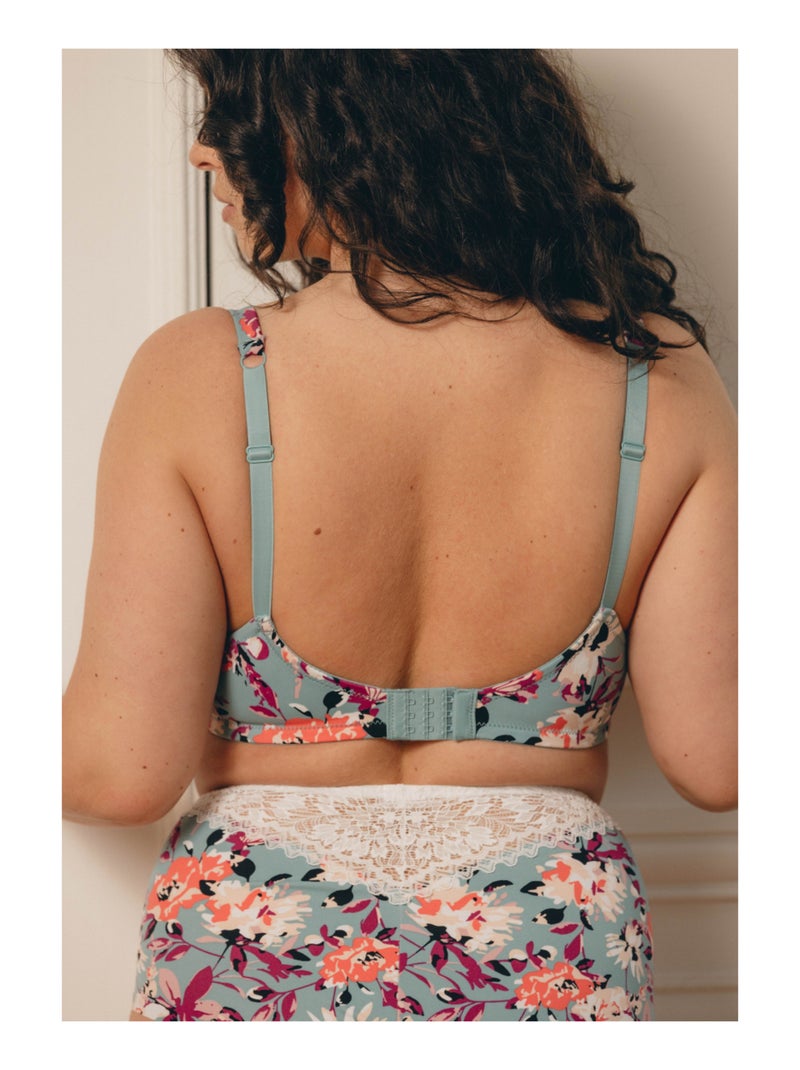 Soutien-gorge Badiane Bleu Multicolore Blanc - Kiabi