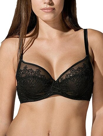Soutien-gorge balconnet armaturé Baroc noir
