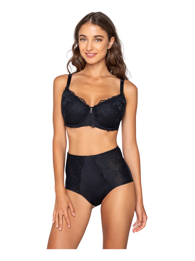 Soutien-gorge balconnet armaturé confort VENUS Noir - Kiabi