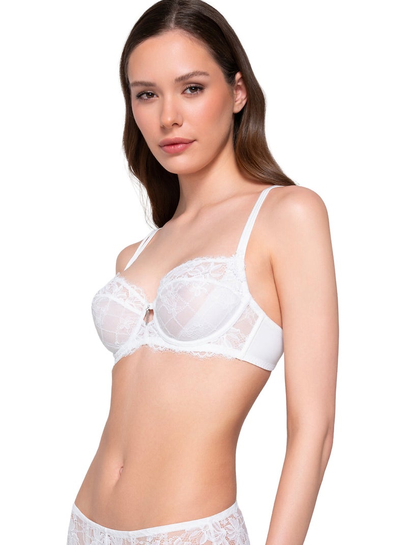Soutien-gorge balconnet armaturé VENUS Blanc - Kiabi