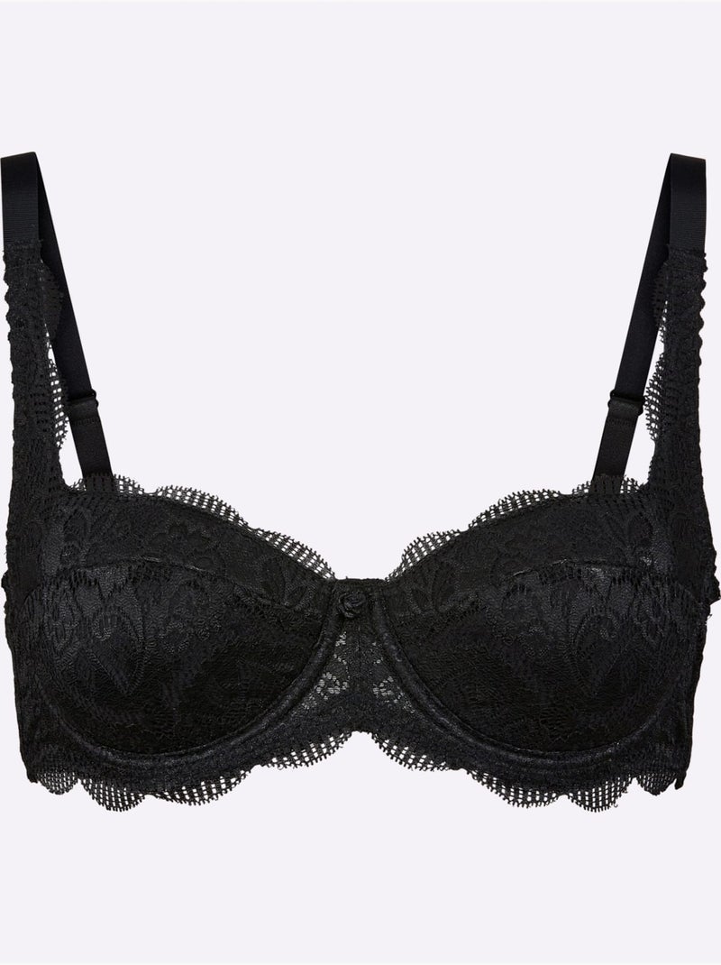 Soutien-gorge Balconnet Avec Armatures - Witt Noir - Kiabi