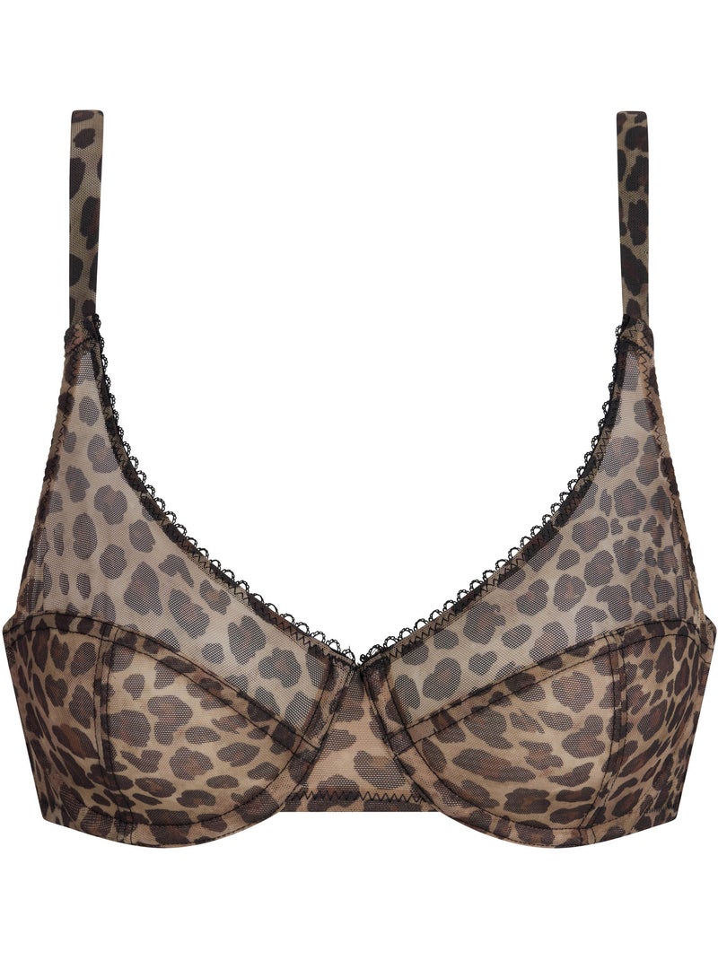 Soutien-gorge balconnet avec armatures Feline Marron - Kiabi