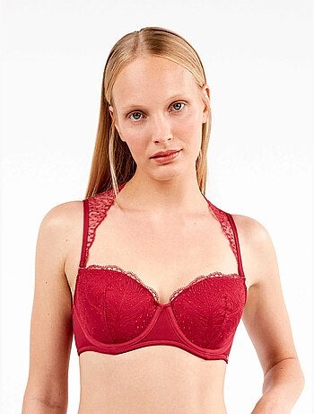 Soutien-gorge balconnet bretelles amovibles