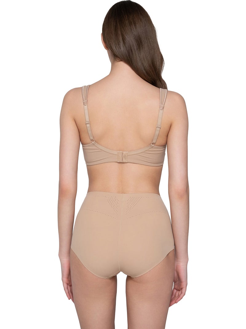 Soutien-gorge balconnet croisé sans armatures SECRET SENSE Beige - Kiabi