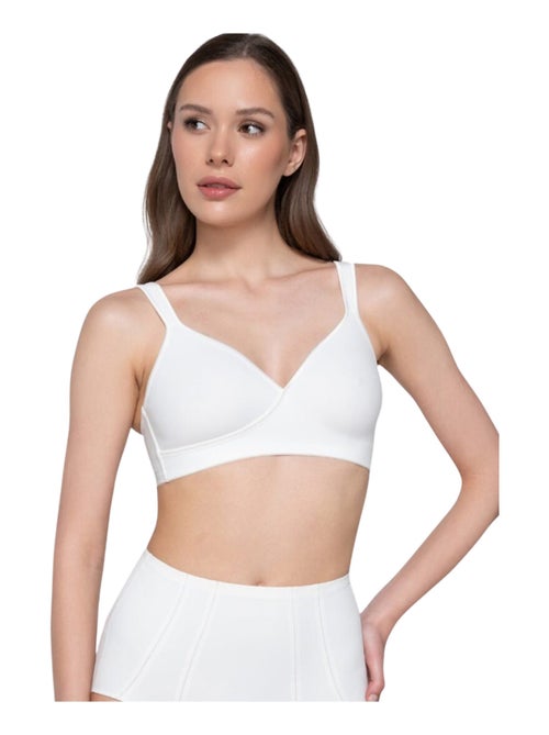 Soutien-gorge balconnet croisé sans armatures SECRET SENSE - Kiabi Soutien-gorge balconnet croisé sans armatures SECRET SENSE - Kiabi