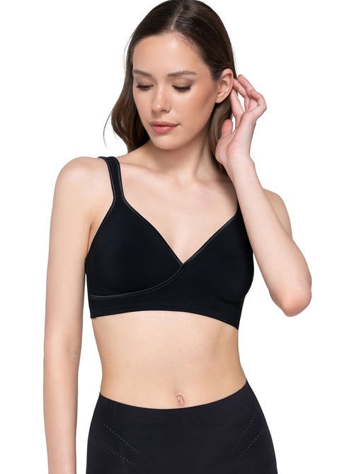 Soutien-gorge balconnet croisé sans armatures SECRET SENSE - Kiabi