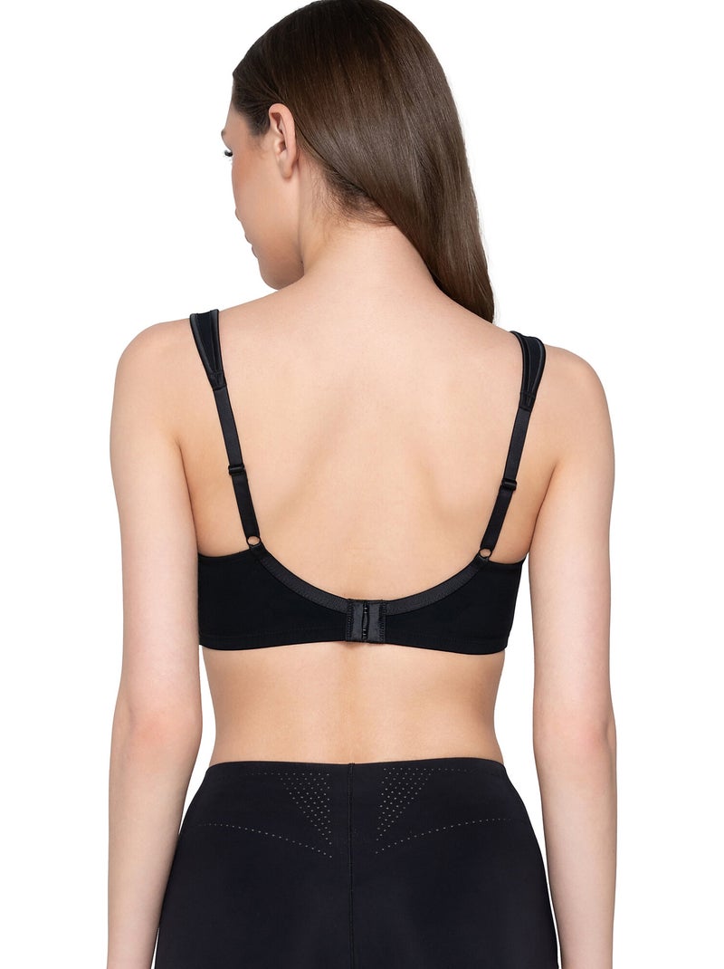 Soutien-gorge balconnet croisé sans armatures SECRET SENSE Noir - Kiabi