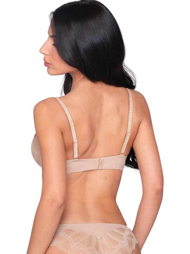 Soutien-gorge balconnet demi bonnet MELODY Beige - Kiabi