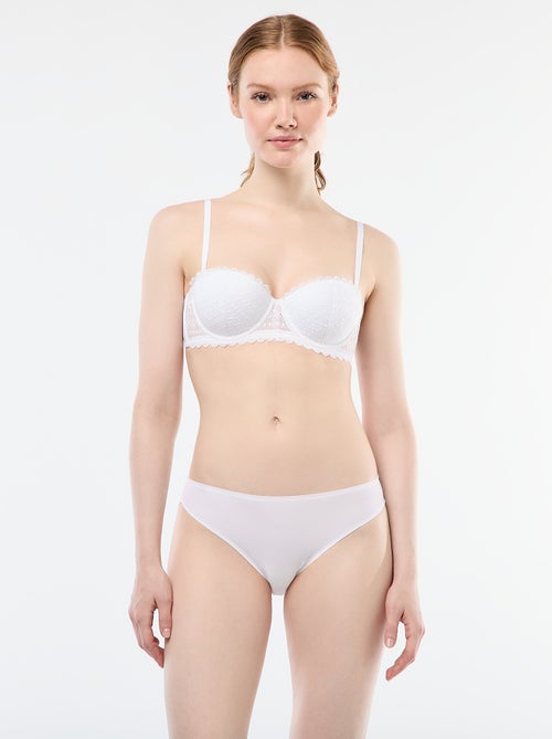Soutien-gorge balconnet en dentelle - Kiabi