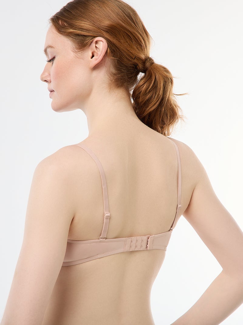 Soutien-gorge balconnet en dentelle Rose - Kiabi