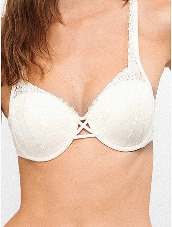 Soutien-gorge balconnet en tissu de dentelle bonnets B, C et D