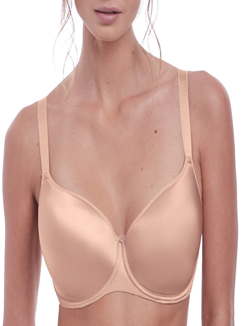 Soutien-gorge balconnet grande taille Aura Beige - Kiabi