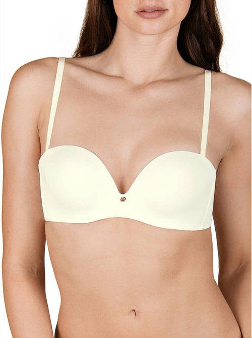 Soutien-gorge balconnet multi-positions Bella mariage ivoire - Kiabi