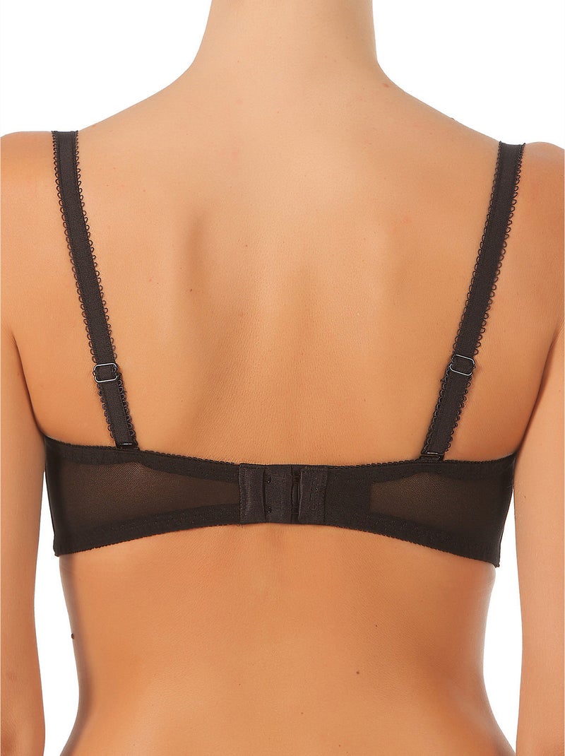 Soutien-gorge balconnet non-préformé Samara Noir - Kiabi