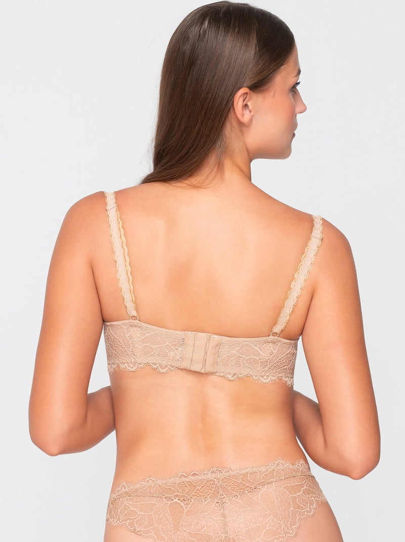 Soutien-gorge balconnet ORCHIDEA Beige - Kiabi